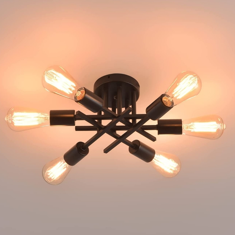 6 Light Modern Fixture. New in box